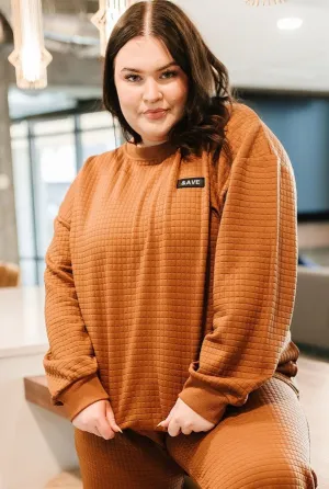 Ampersand Ave Ladies Copper Ave Quilted Pullover