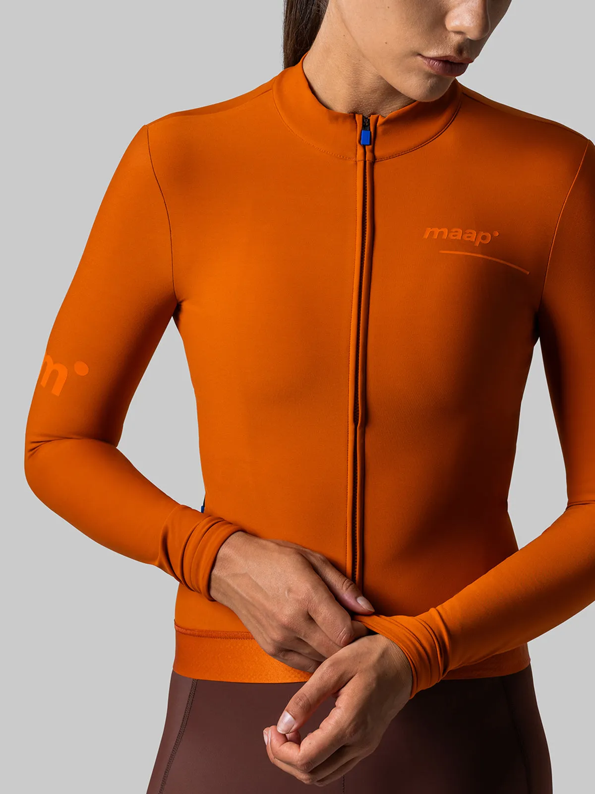 MAAP Training Women's Thermal Longsleeve Jersey Rust