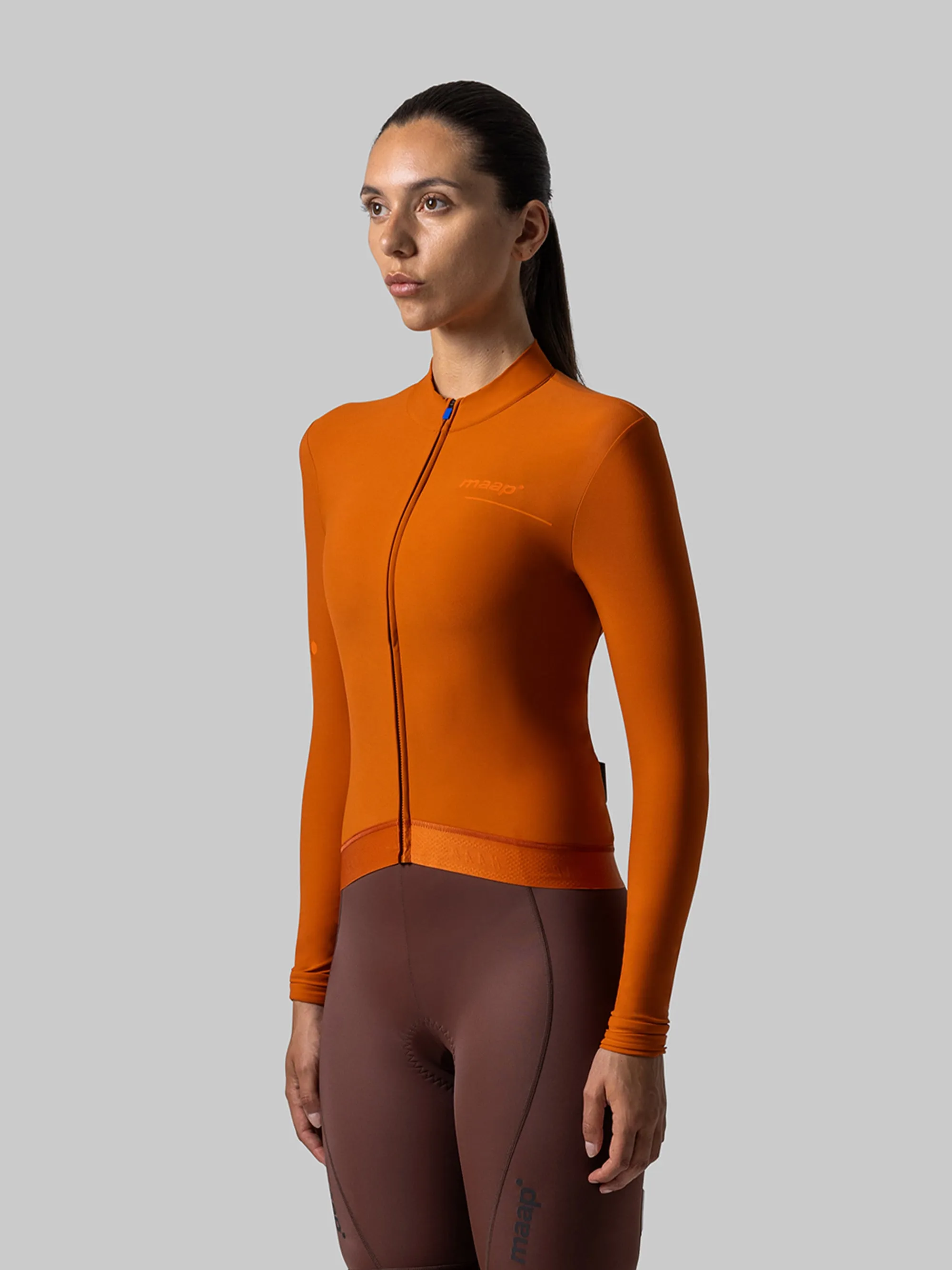 MAAP Training Women's Thermal Longsleeve Jersey Rust