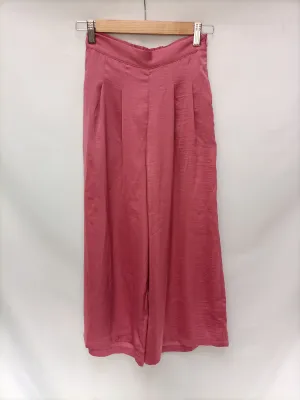 MANGO. Pantalón Palazzo rosa  T.34