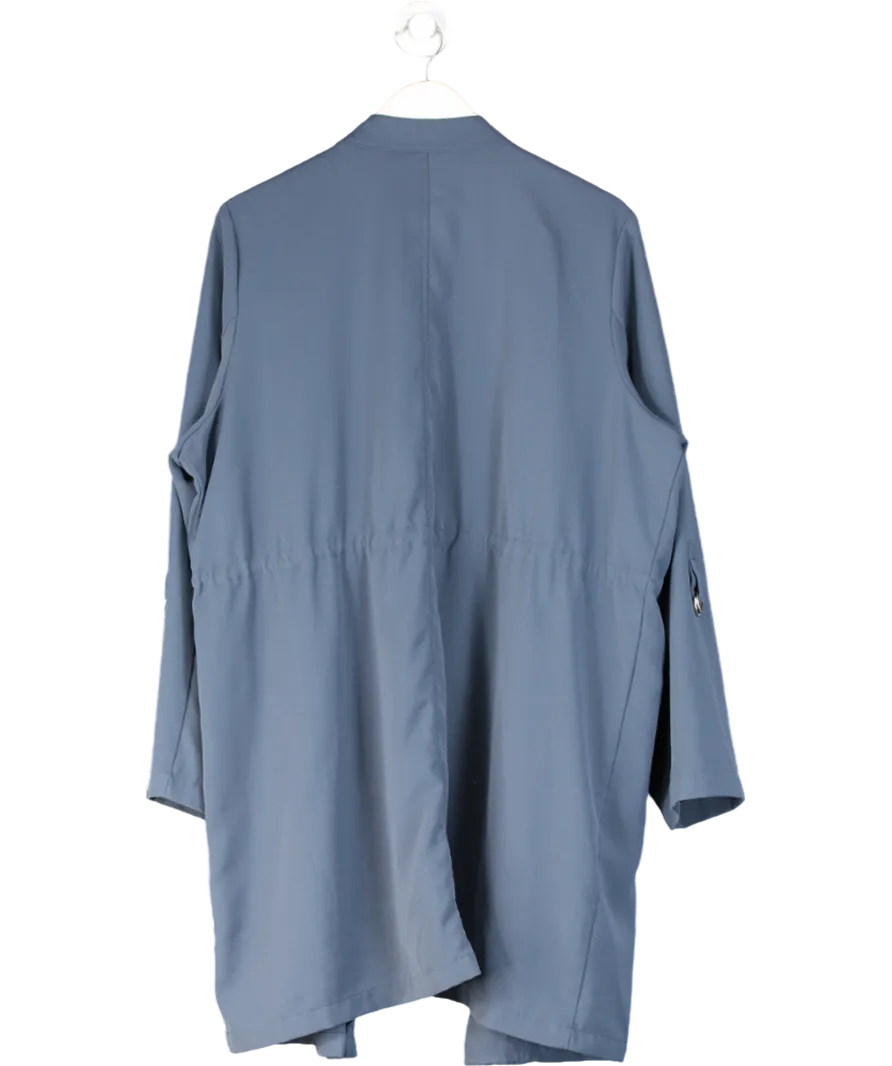 New Look Blue Plus Drawstring Waist Open Shacket UK 22
