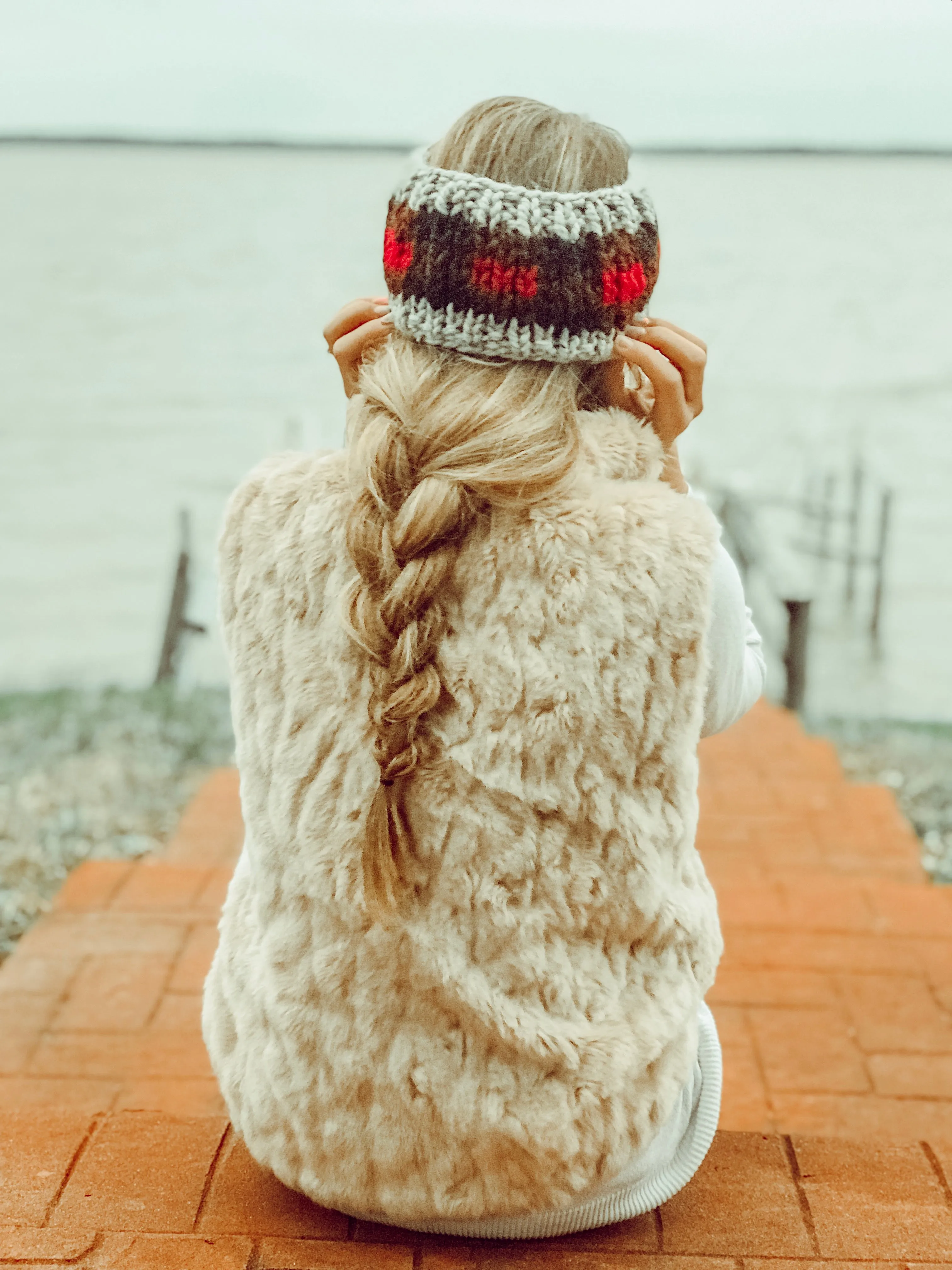 Red Buffalo Plaid Headband