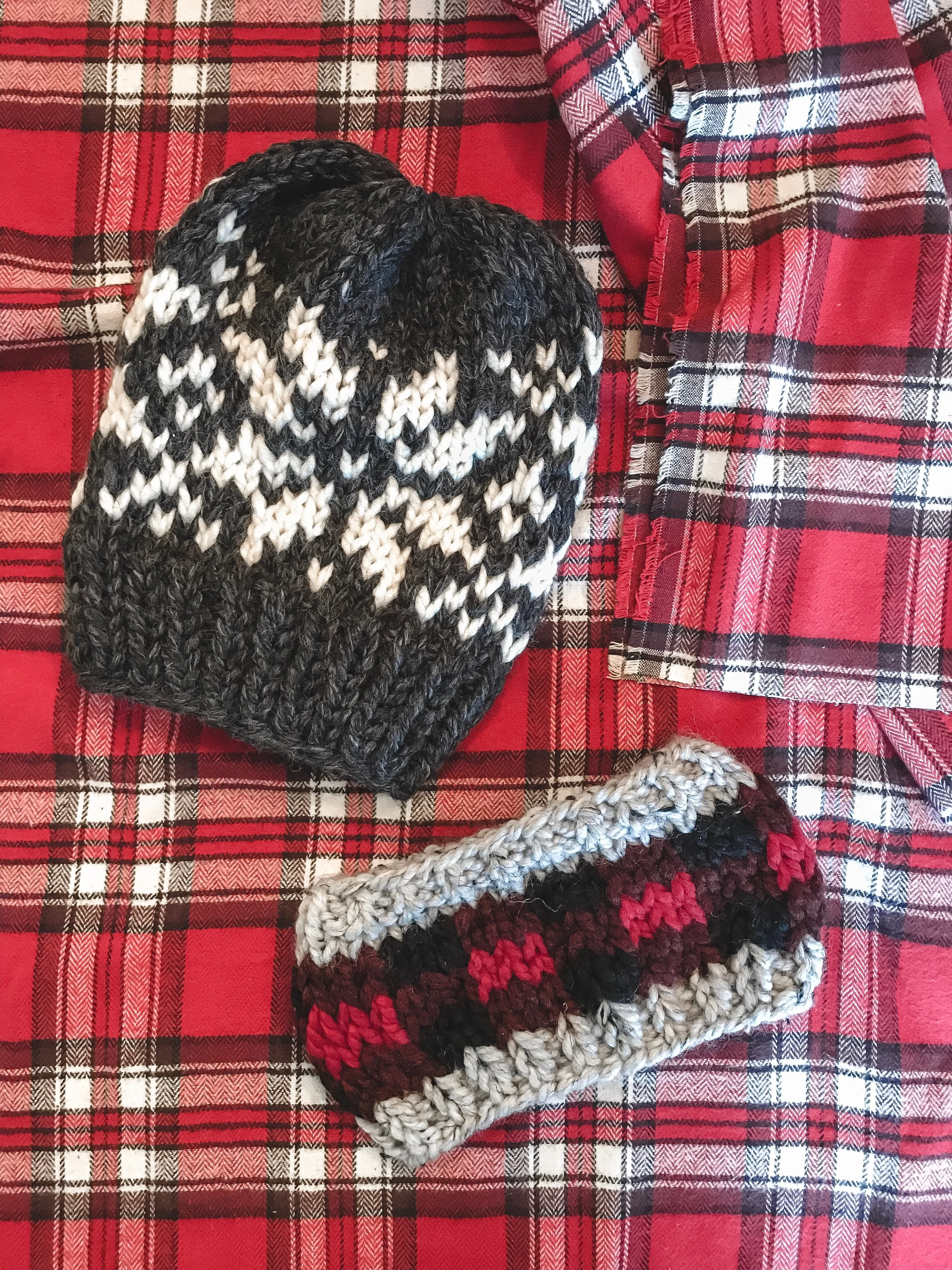 Red Buffalo Plaid Headband