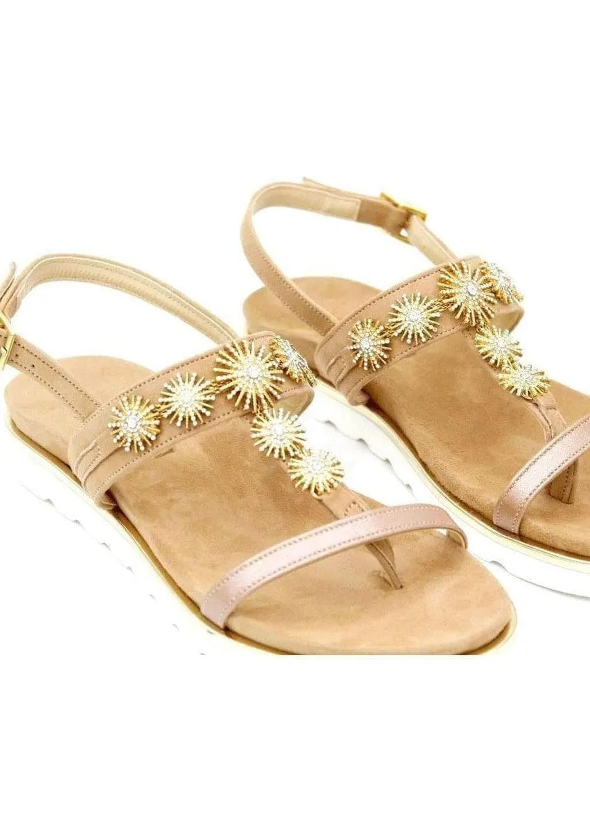 Sandalo perlato beige sole