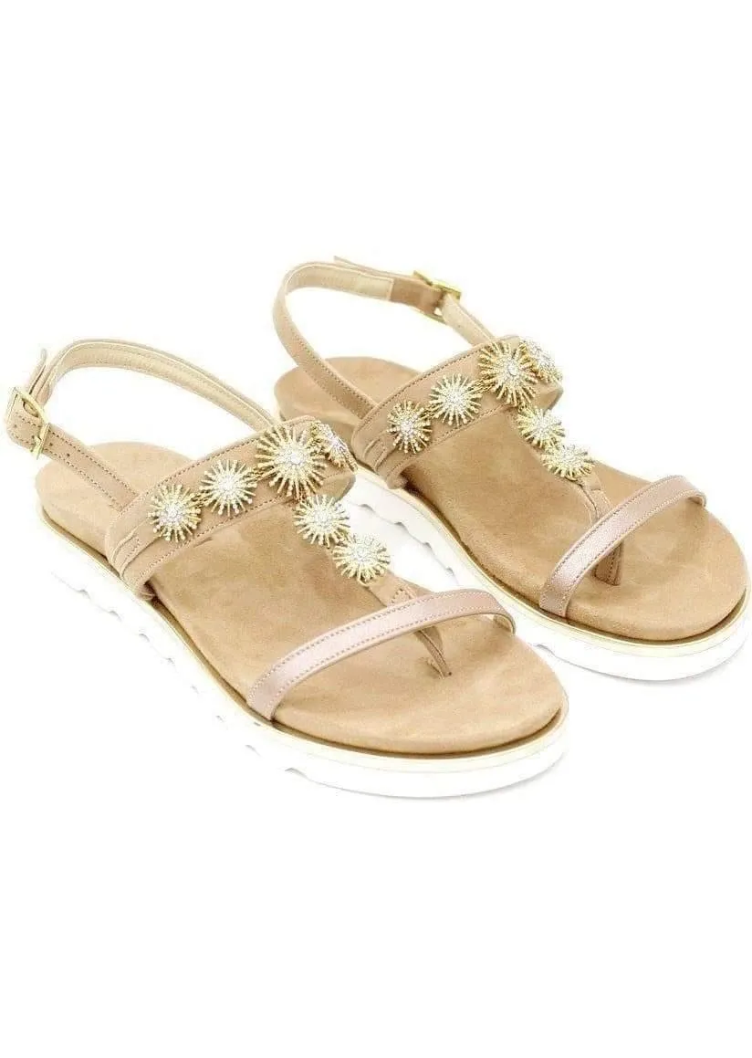 Sandalo perlato beige sole
